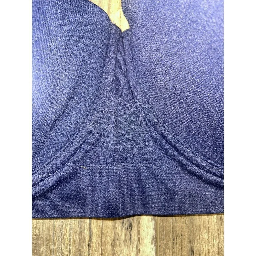 𝅺NAUTICA Intimates Bra 40DD Navy Blue Super Soft & Stretchy EUC (D1)